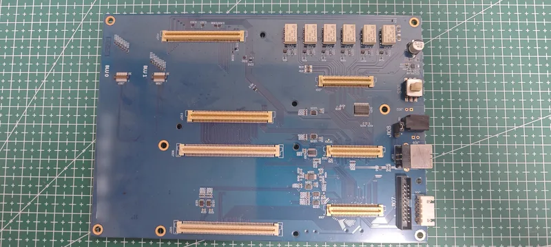 Blue LED display driver board designed by SYANKOR
