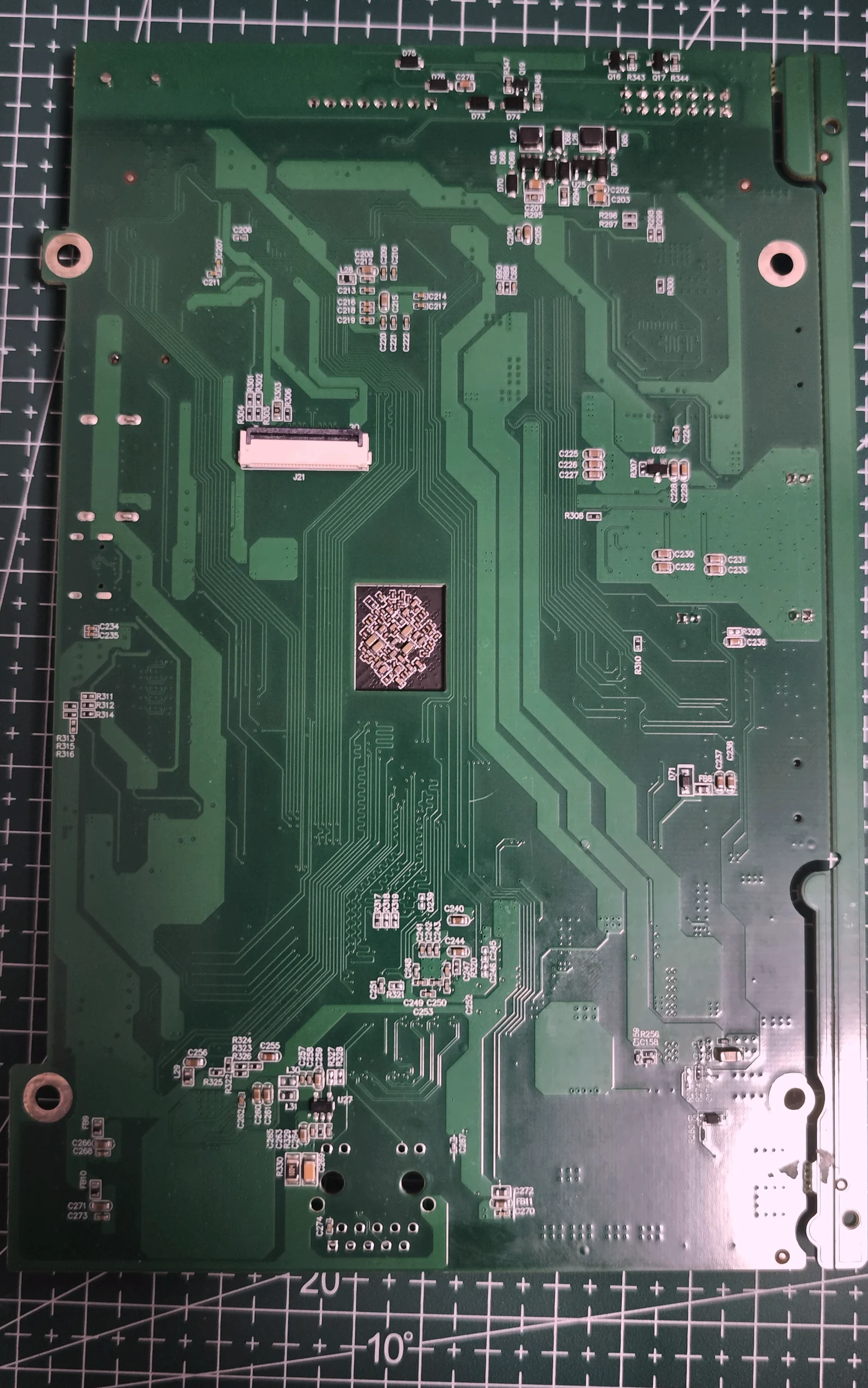 Back side routing and assembly detail of the real RK3568 industrial gateway control board